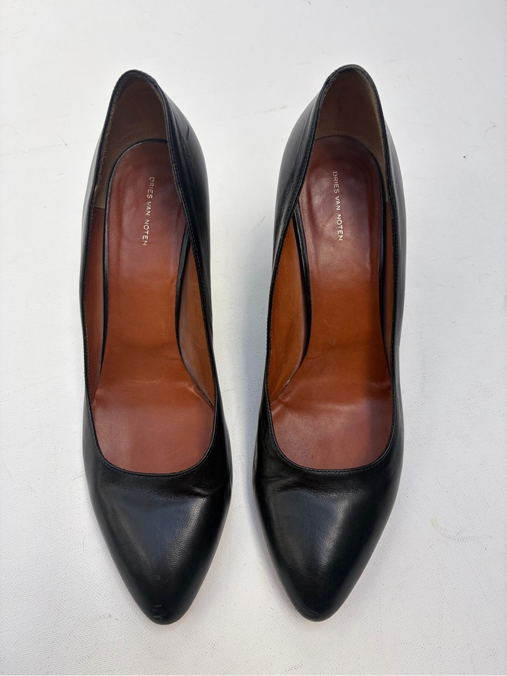 Dries van Noten Snakeskin Heel Pumps